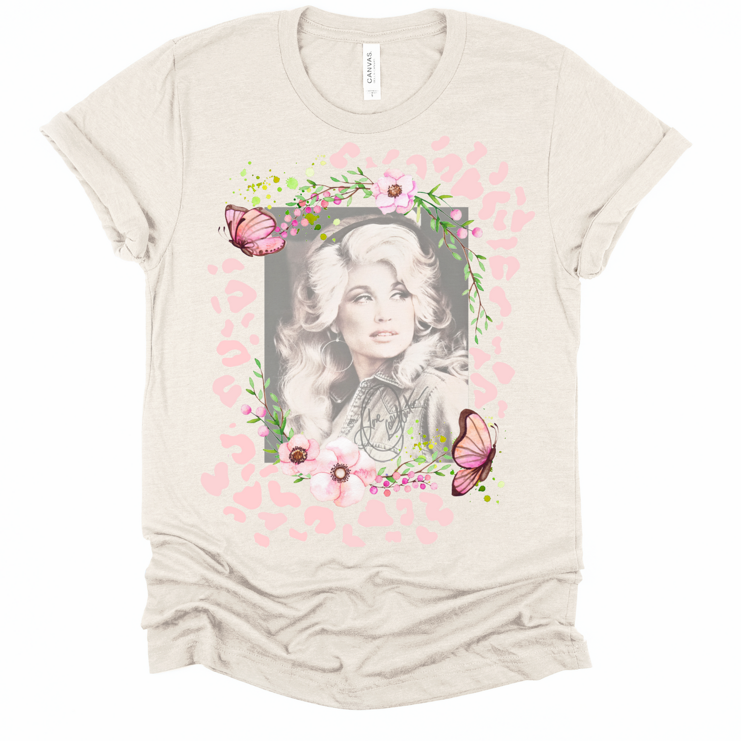 Dolly Parton Vintage Style Leopard Tee