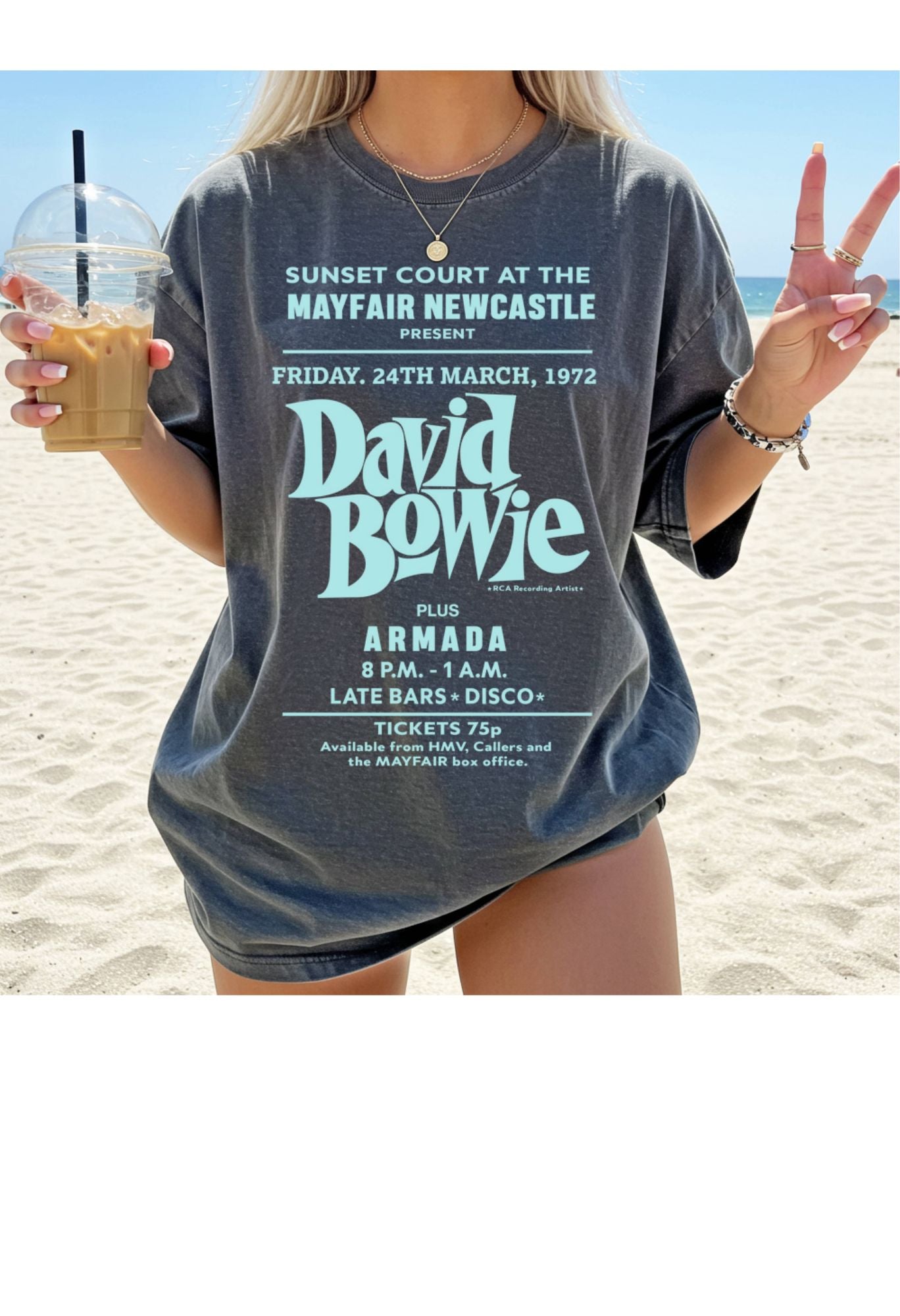 David Bowie Vintage Concert Graphic Tee