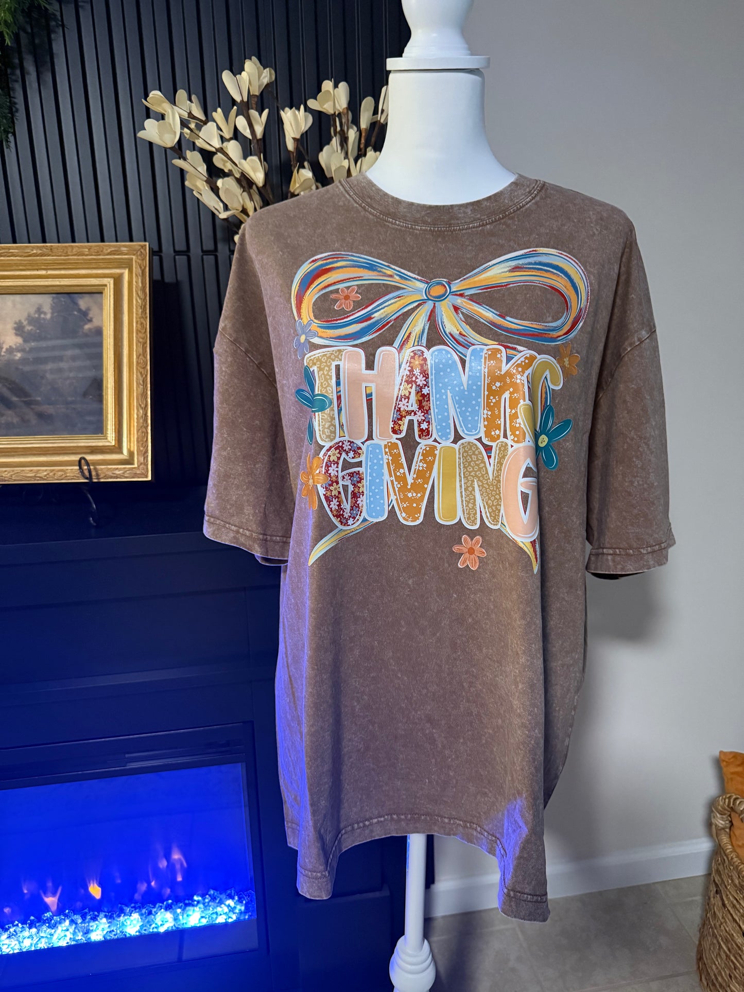 Acid Washed Thanksgiving Tee