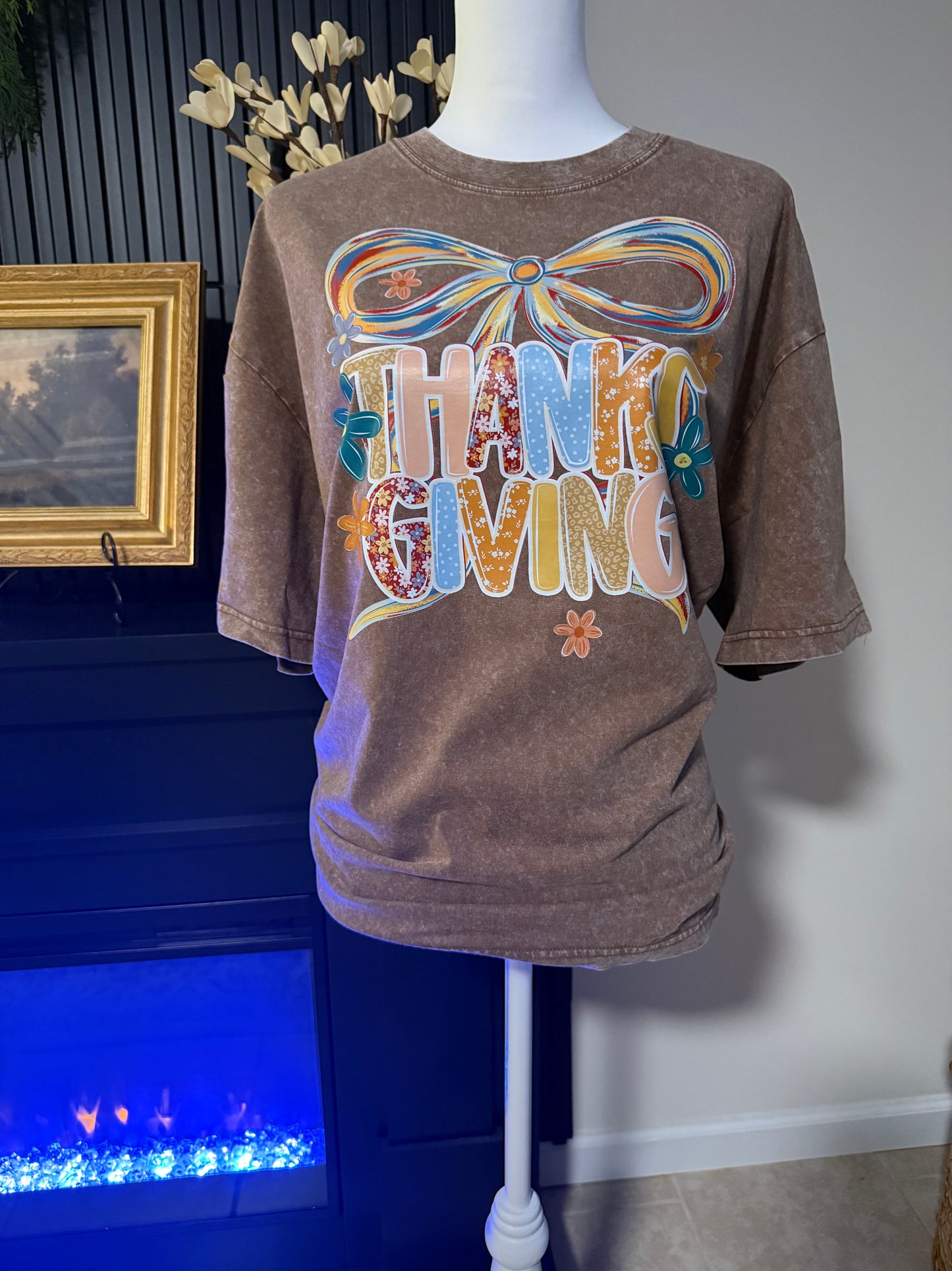 Acid Washed Thanksgiving Tee
