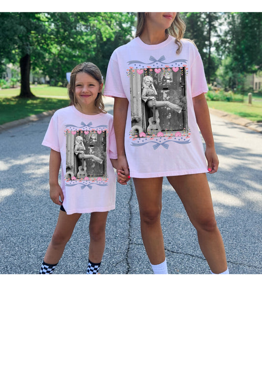 Dolly Parton Toddler & Youth Bow Tee