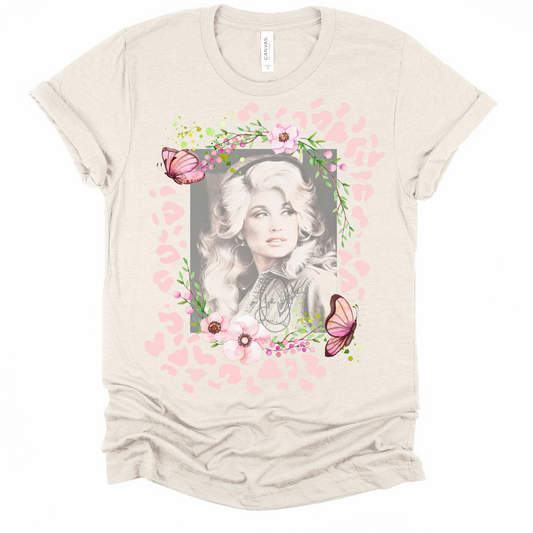 Dolly Parton Vintage Style Leopard Tee